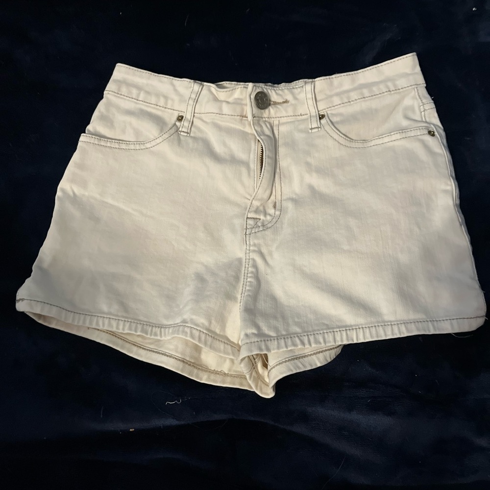 BDG cream color  super high rise 26 waist shorts